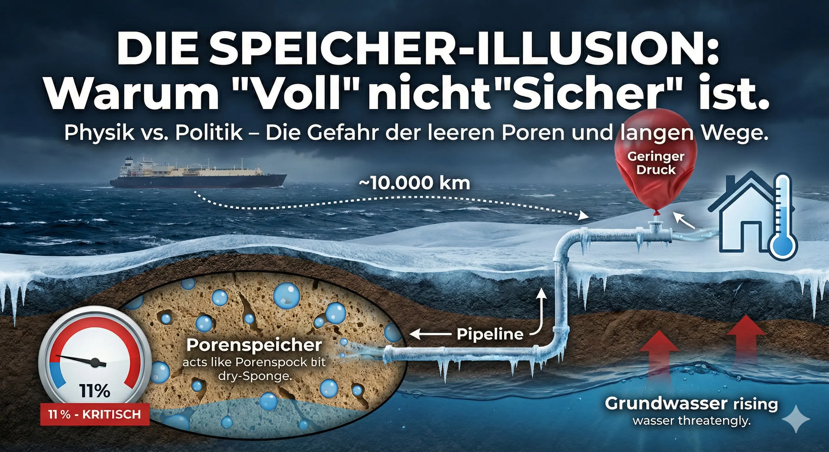 Die große Speicher-Illusion: Eine physikalische Bestandsaufnahme in der roten Zone